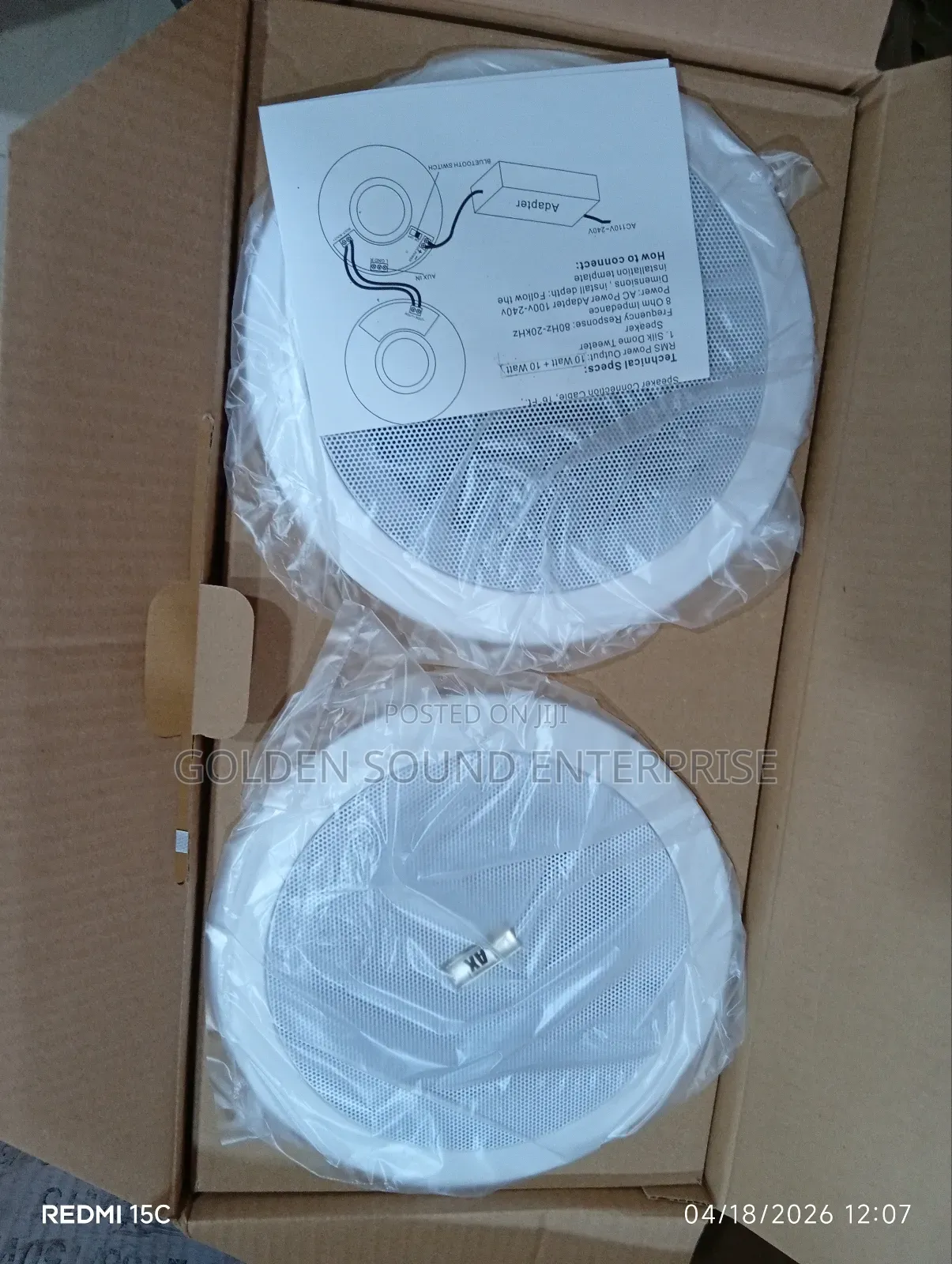 2in1 Pop Ceiling Speakers 20watts Lax
