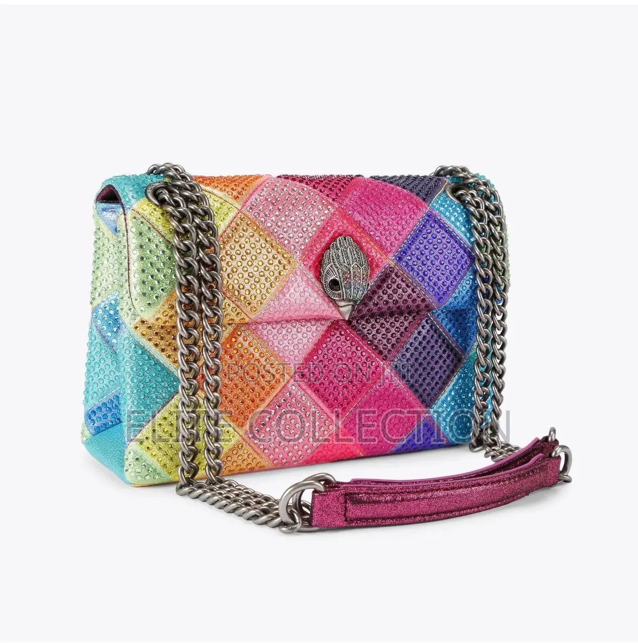 Kurt Geiger London Kensington Vibrant Multi-Colored Bag Authentic 
