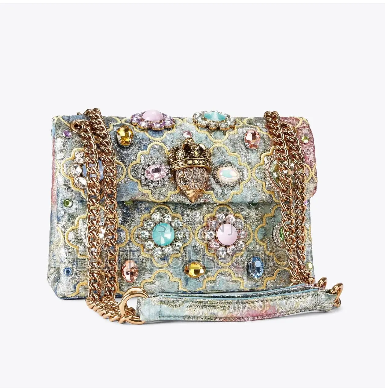 Kurt Geiger London Kensington Embellished Tapestry Convertible Bag