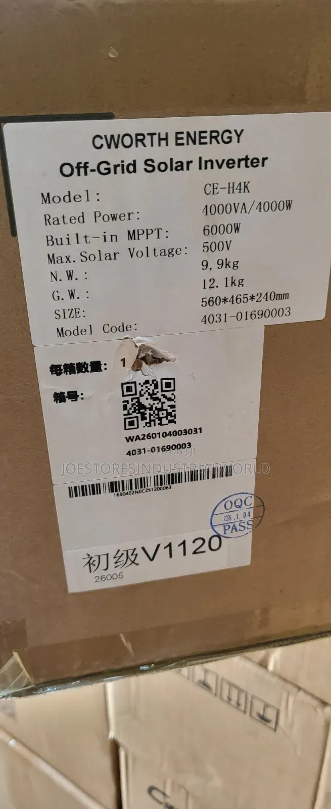Cworth Energy 4kva Hybrid Inverter