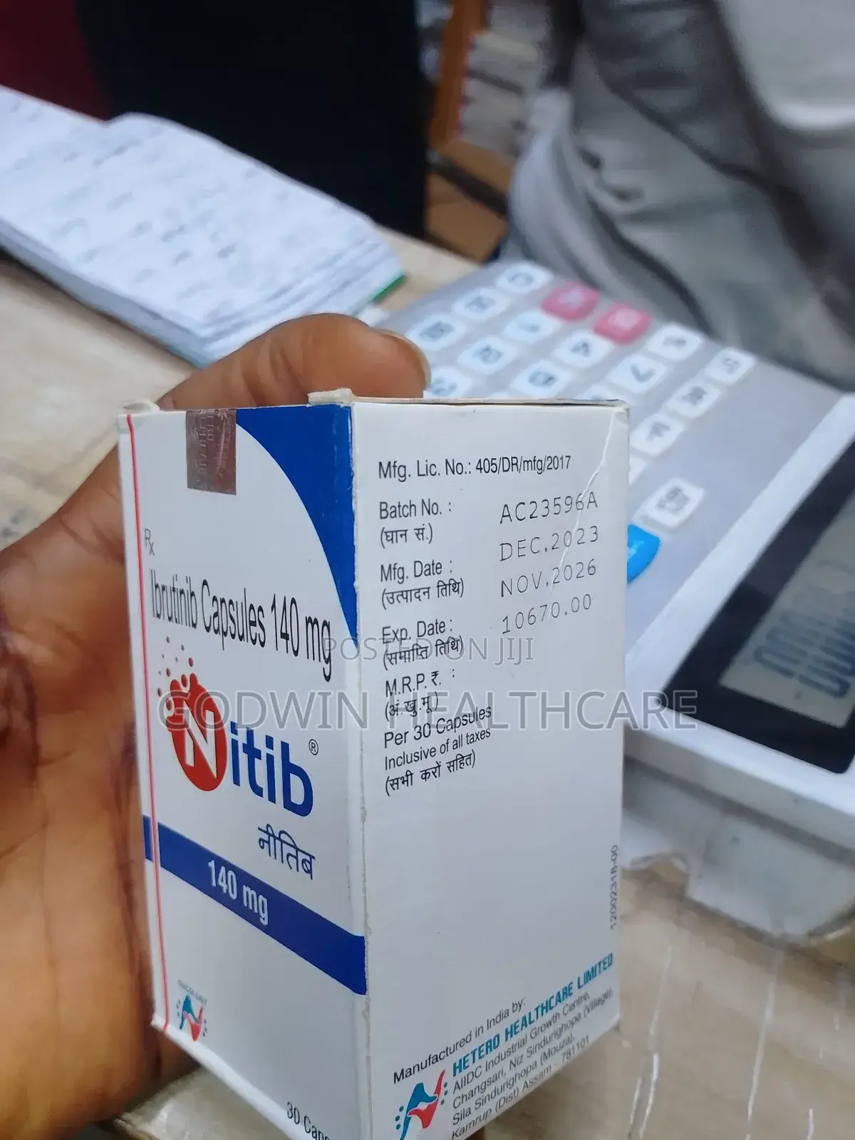 Ibrutinib Capsule 140mg X30