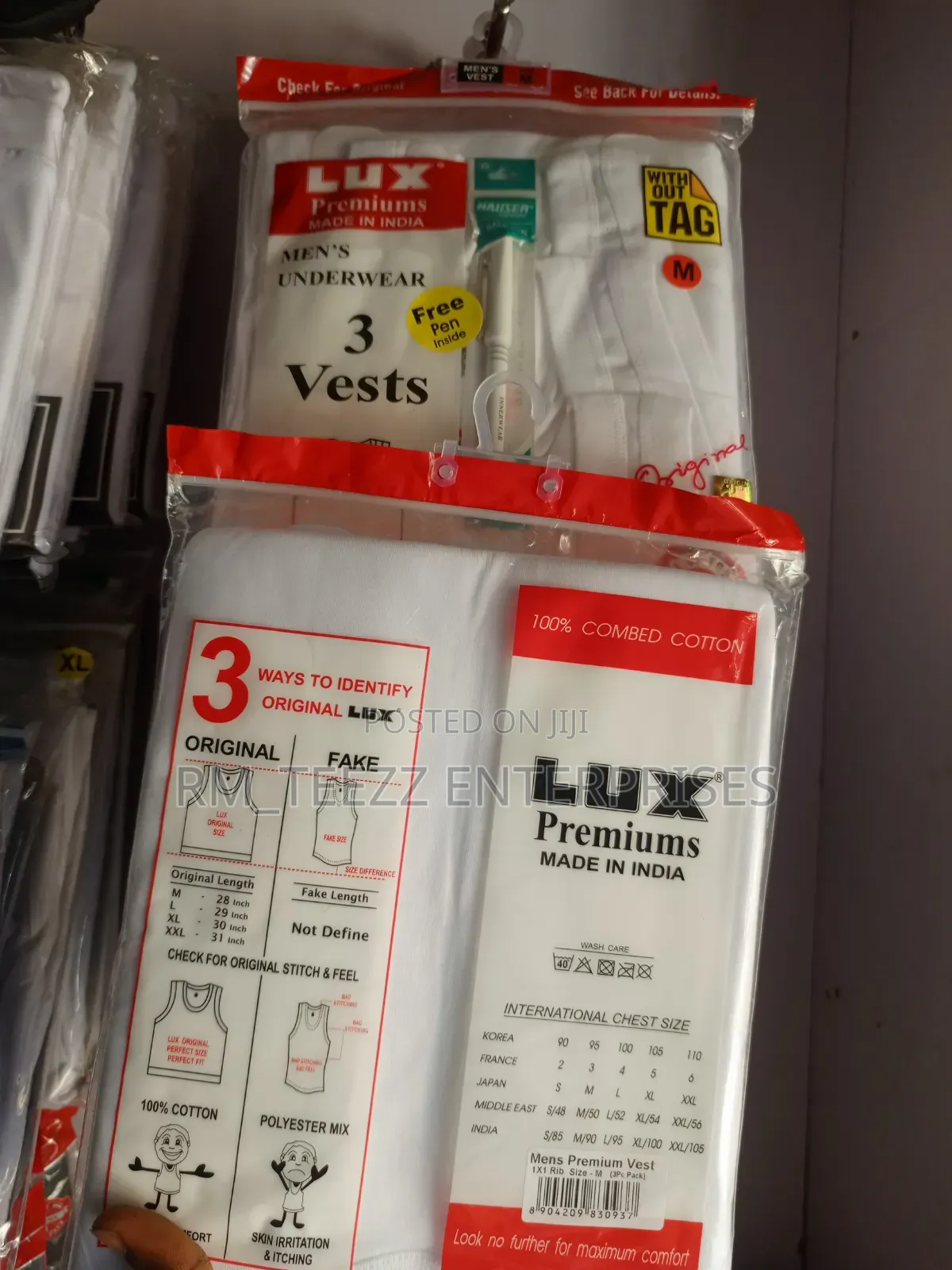 3-in-1 Original Lux Premium Men's Singlet