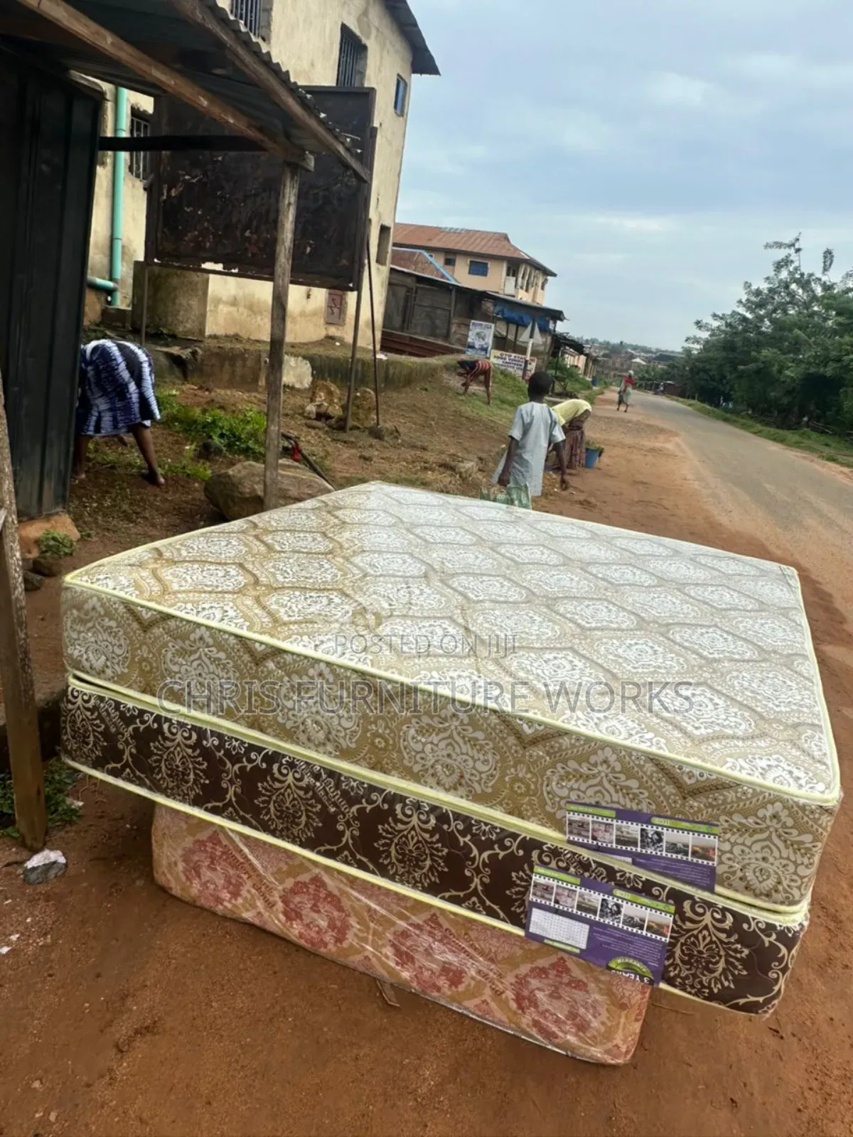 6 by 6ft by 10inches Semi Orthopaedic Mattress