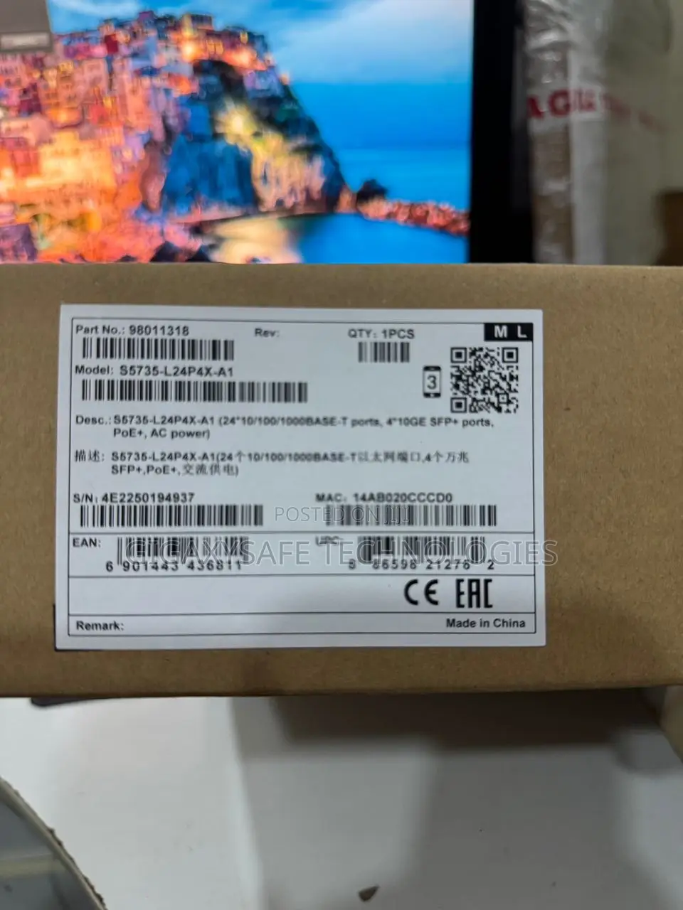 S5735-L24p4x-A1, Cloudengine S5735 Switch, 24xge Rj45/4x10ge Sfp+/Poe+