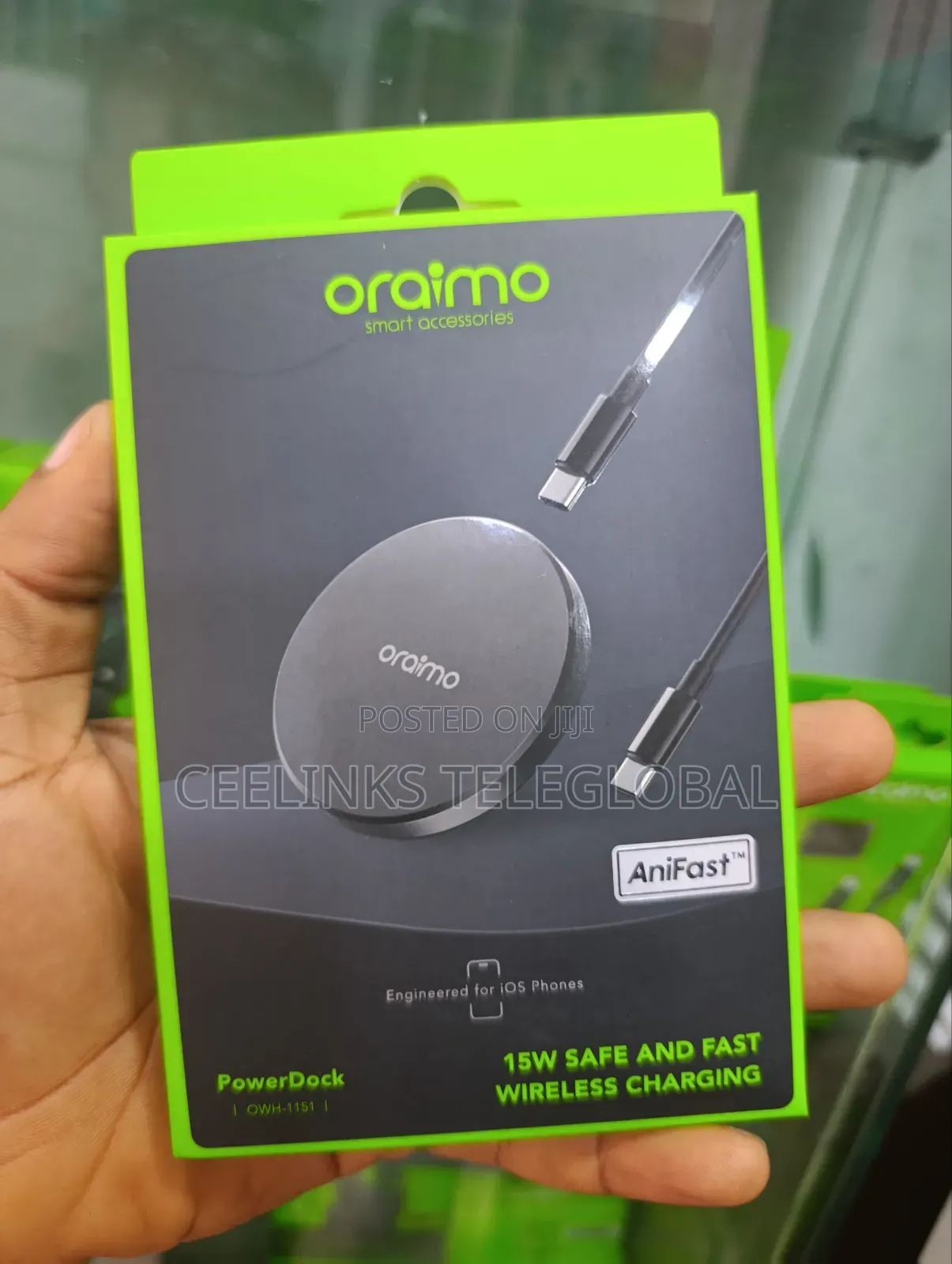 Oraimo Power-Dock 15w Magnetic Wireless Fast Charging-Pad