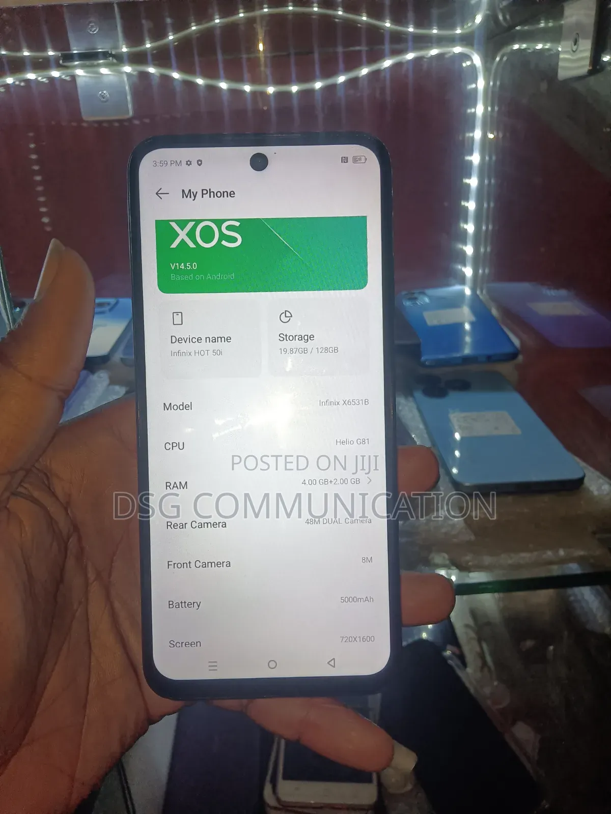 Infinix Hot 50i 128 GB Black