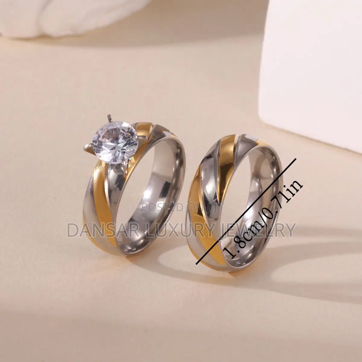 Steel Pattern Wedding Ring