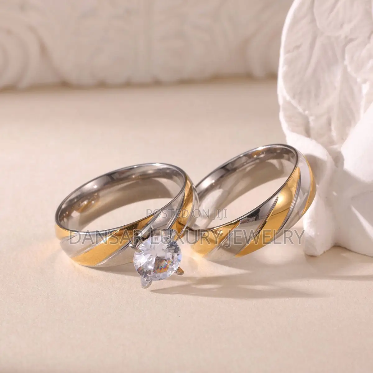 Steel Pattern Wedding Ring