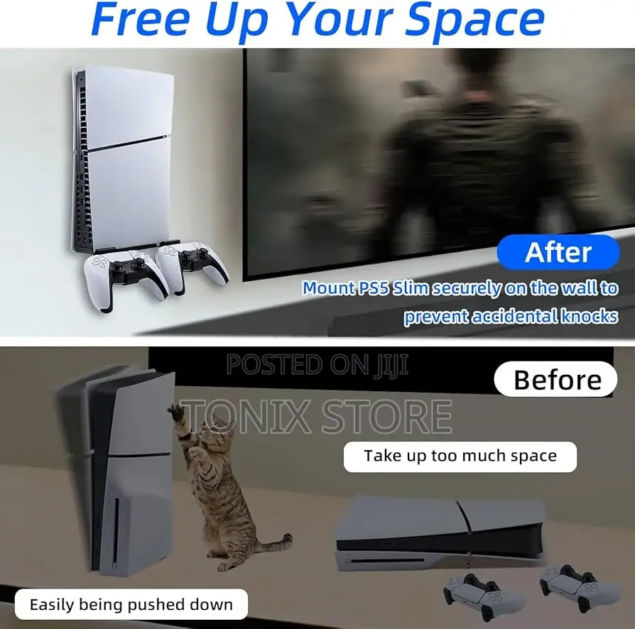 Suspension Bracket Wall Mount for Ps5 Fat,Slim and Pro