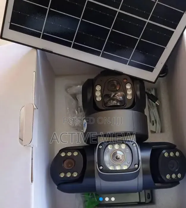 PTZ Security 4g 3lens CCTV Solar Camera