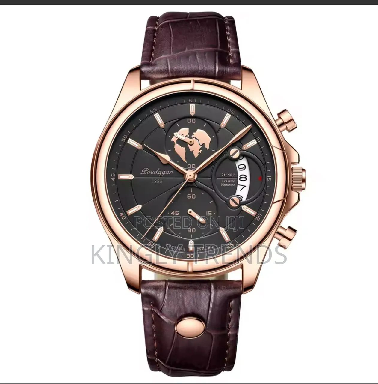 High Quality Poedagar Leather Wristwatch