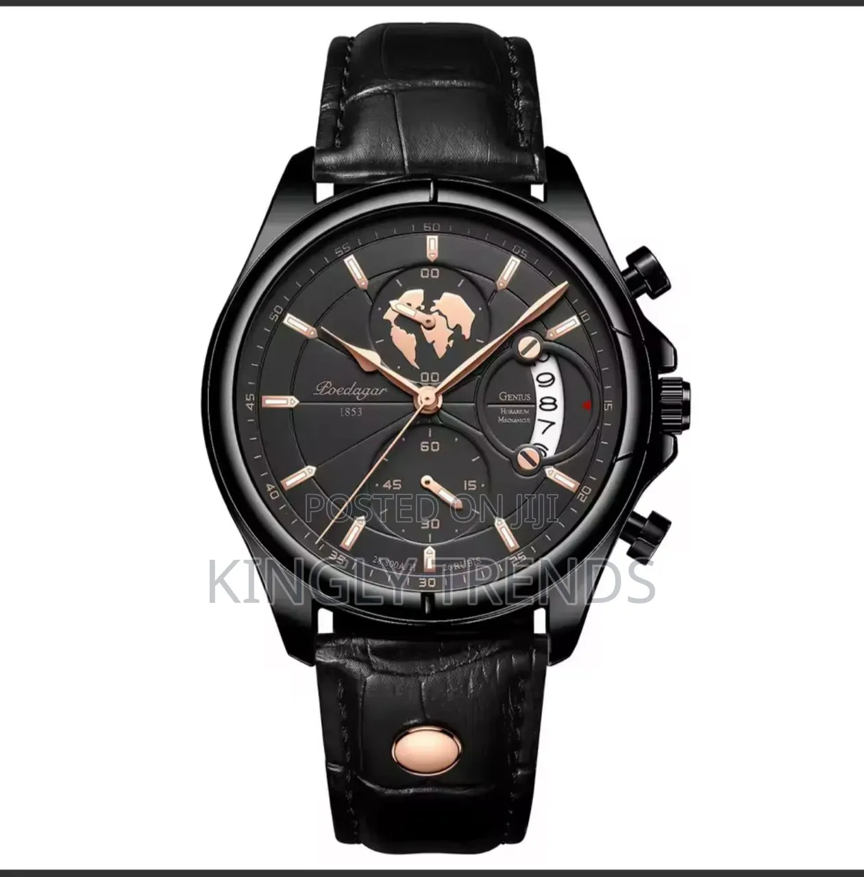 High Quality Poedagar Leather Wristwatch
