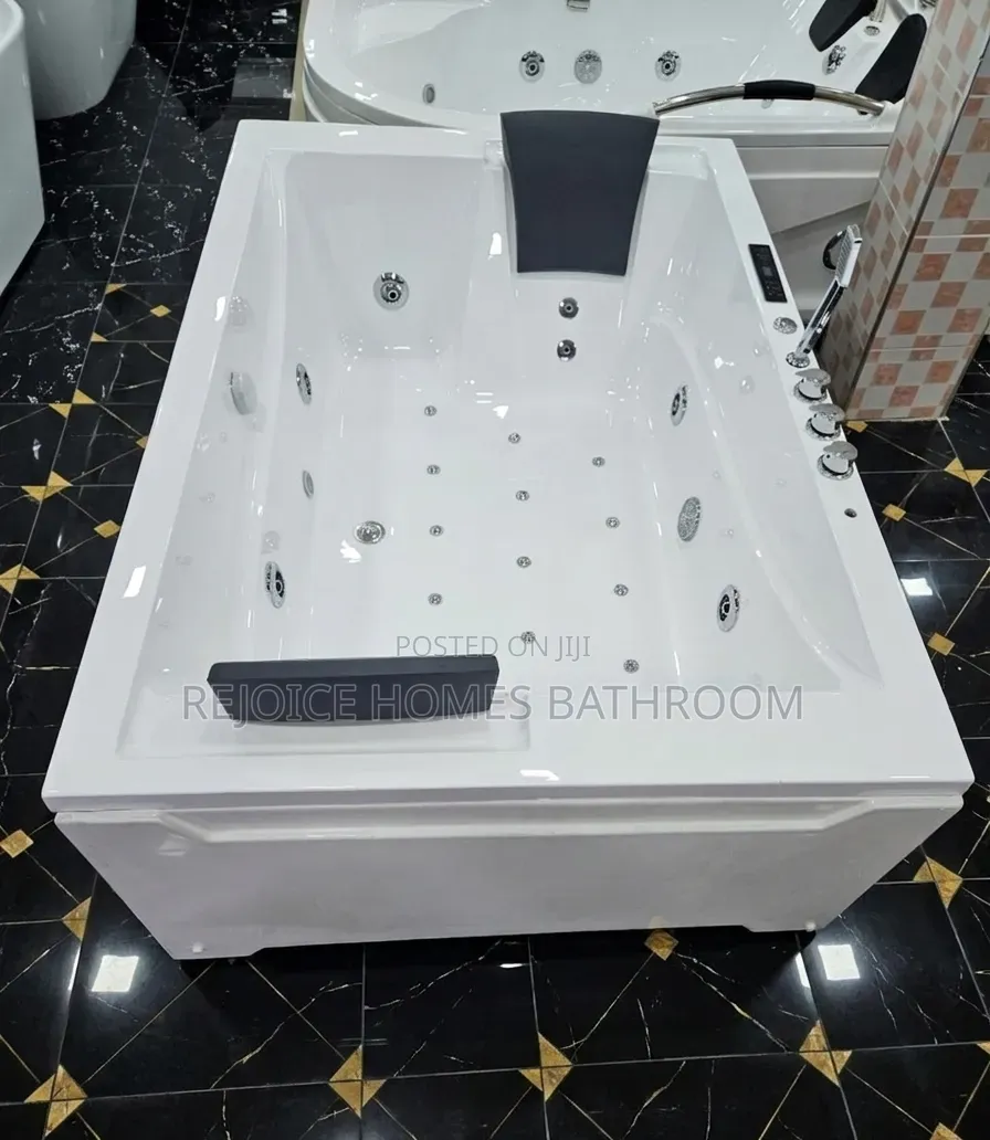 Luxury White Double Whirlpool Massage Jacuzzi
