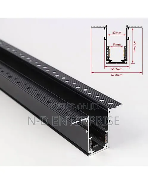 Plastering Flush Mounted Magnetic Rail Track Light