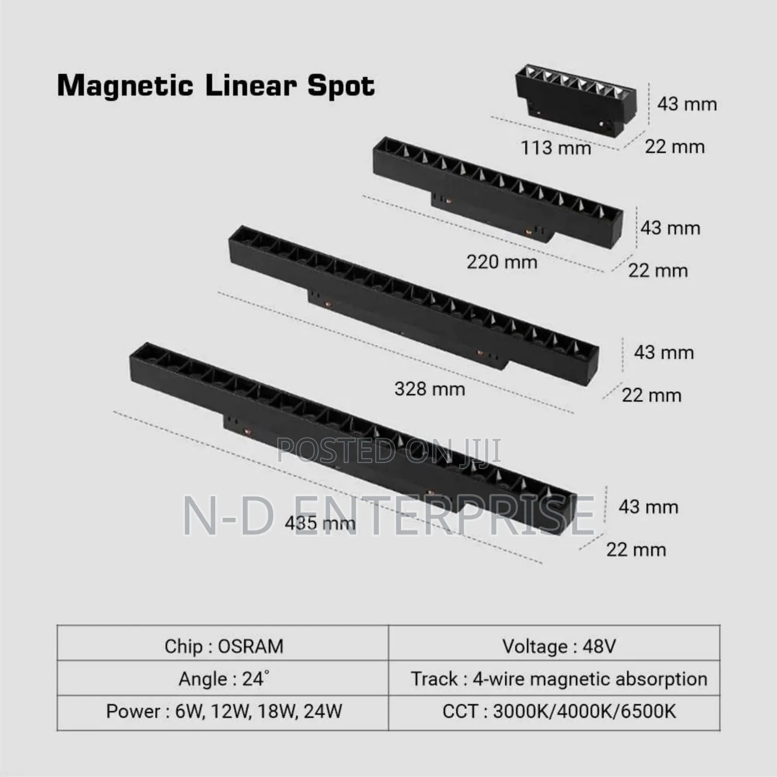 Magnetic Track Light Linear Spotlights