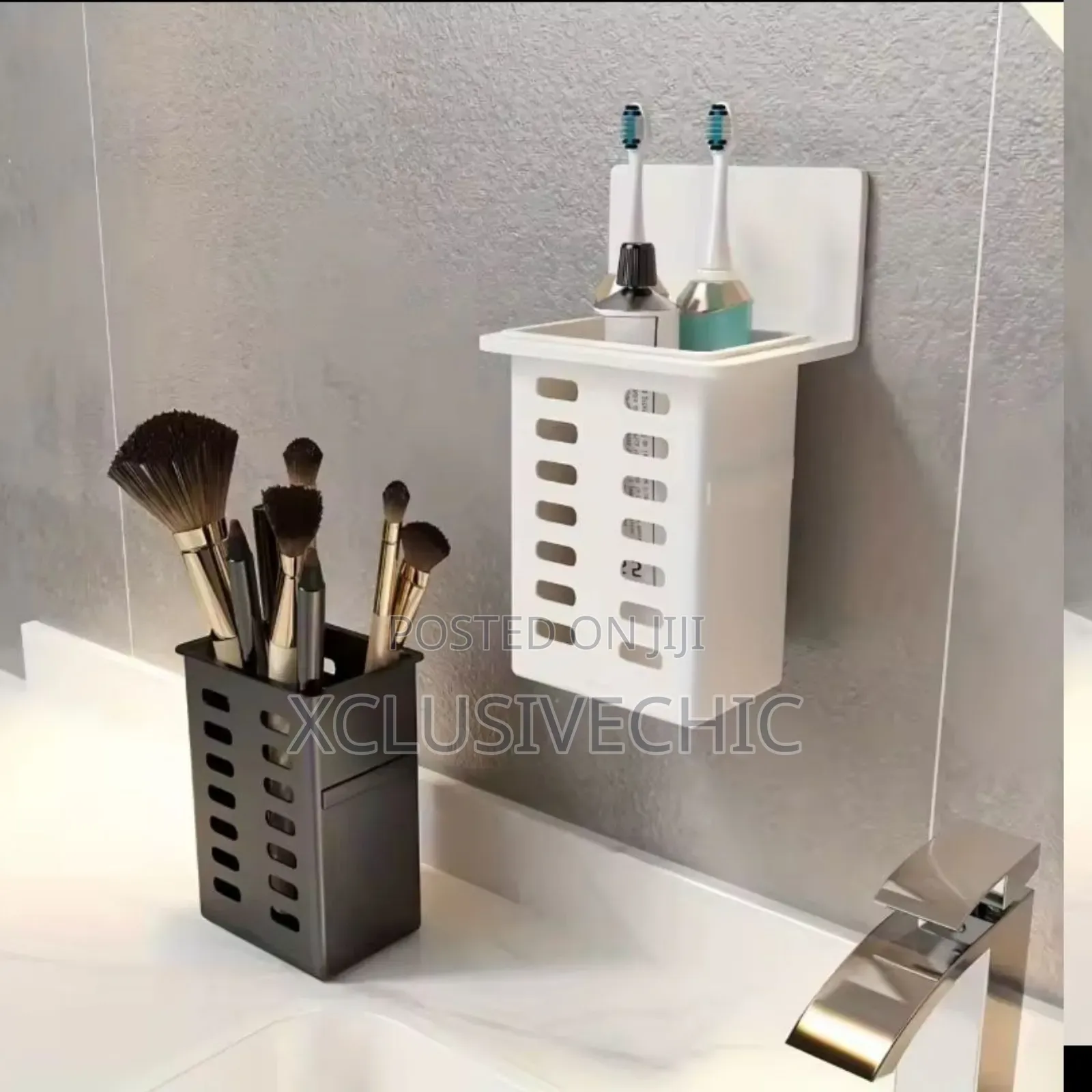 Black Wall Mounted Toothbrush Holder