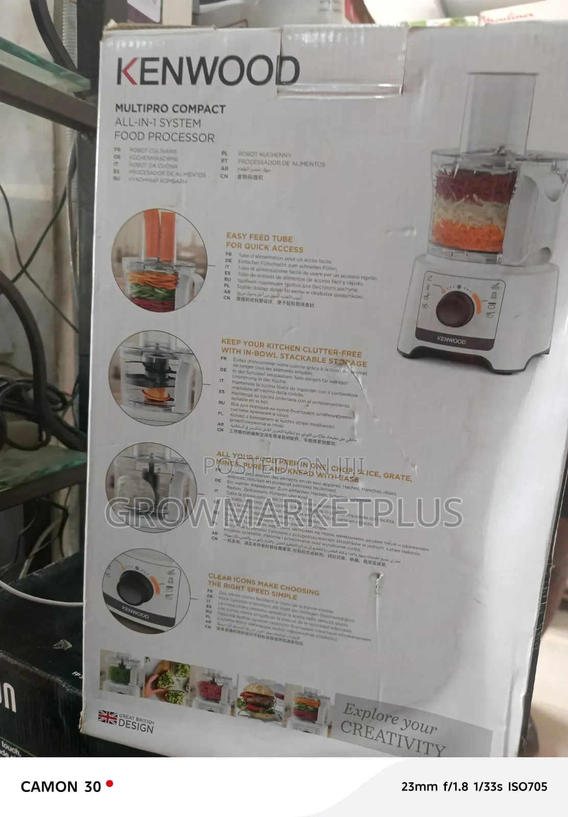 Kenwood Multipro Compact All-in-One Food Processor – Fdp31.020wh- 800w