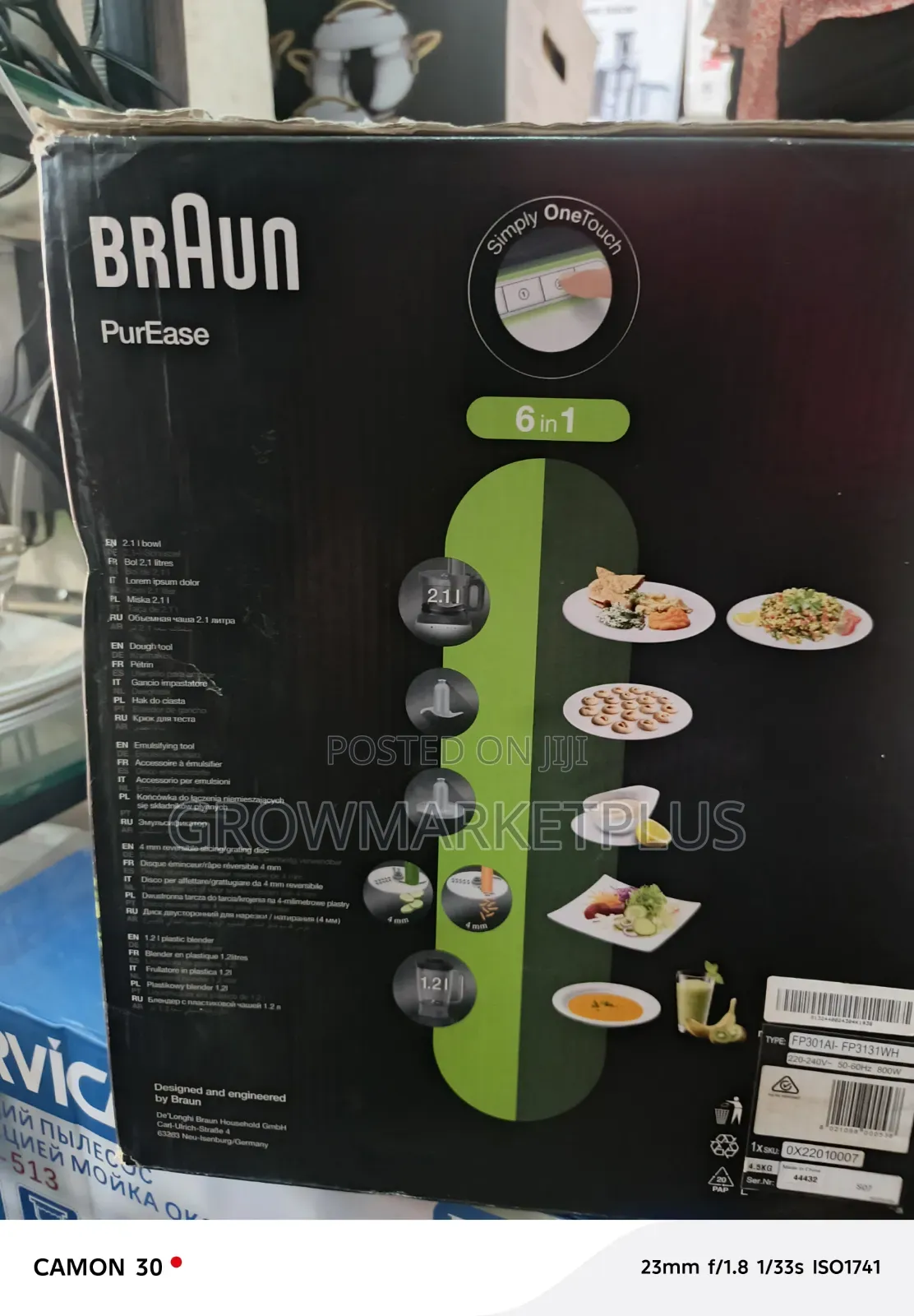 Braun 800w Food Processor – Powerful Efficient Kitchen Companion