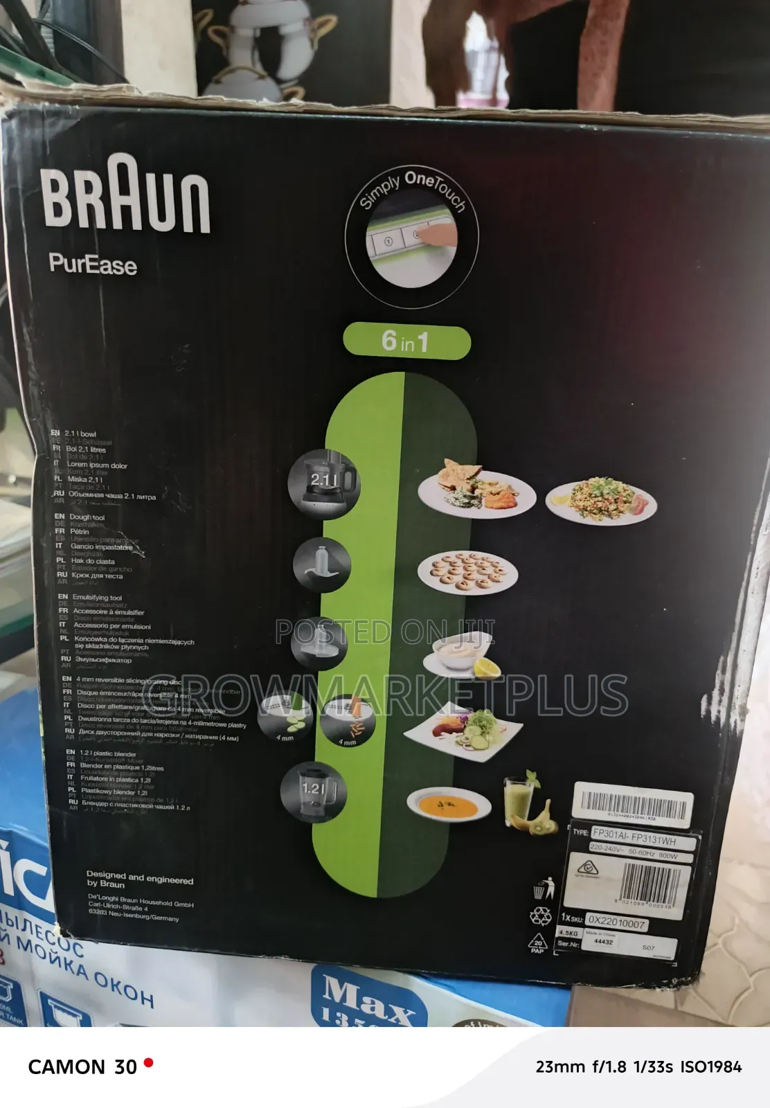 Braun 800w Food Processor – Powerful Efficient Kitchen Companion