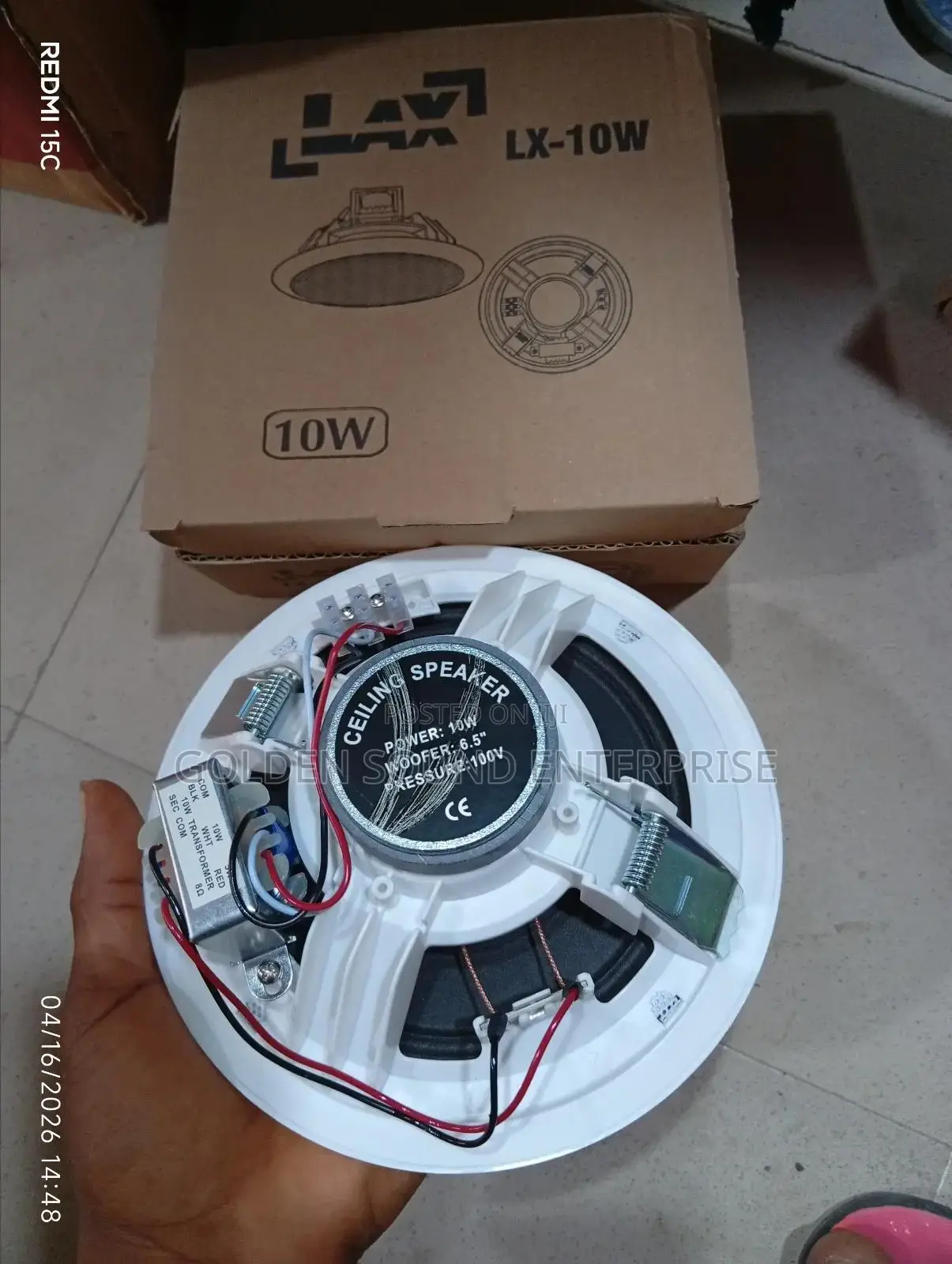 Lax Ceiling Speakers 10watts Model Lx10w