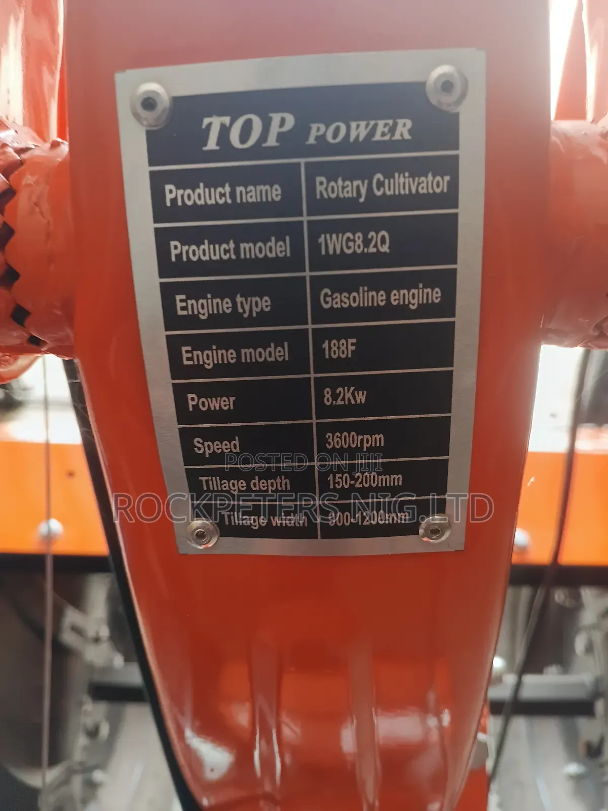 1wg8.2q 8.2kw/11hp Top Power Rotary Cultivator