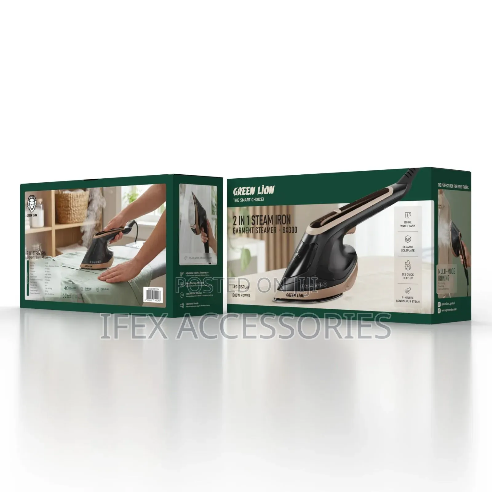 Green Lion 2 in 1 Steam Iron
