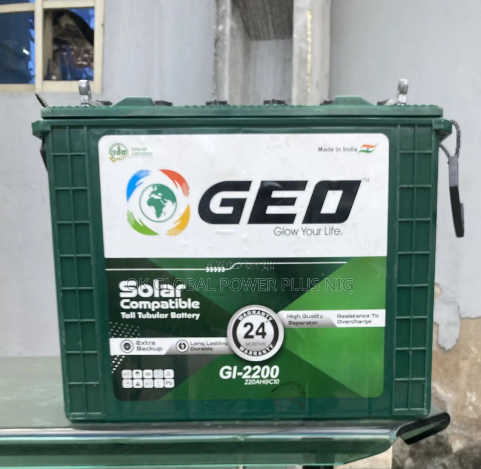 Geo 220ah Tall Tubular Battery