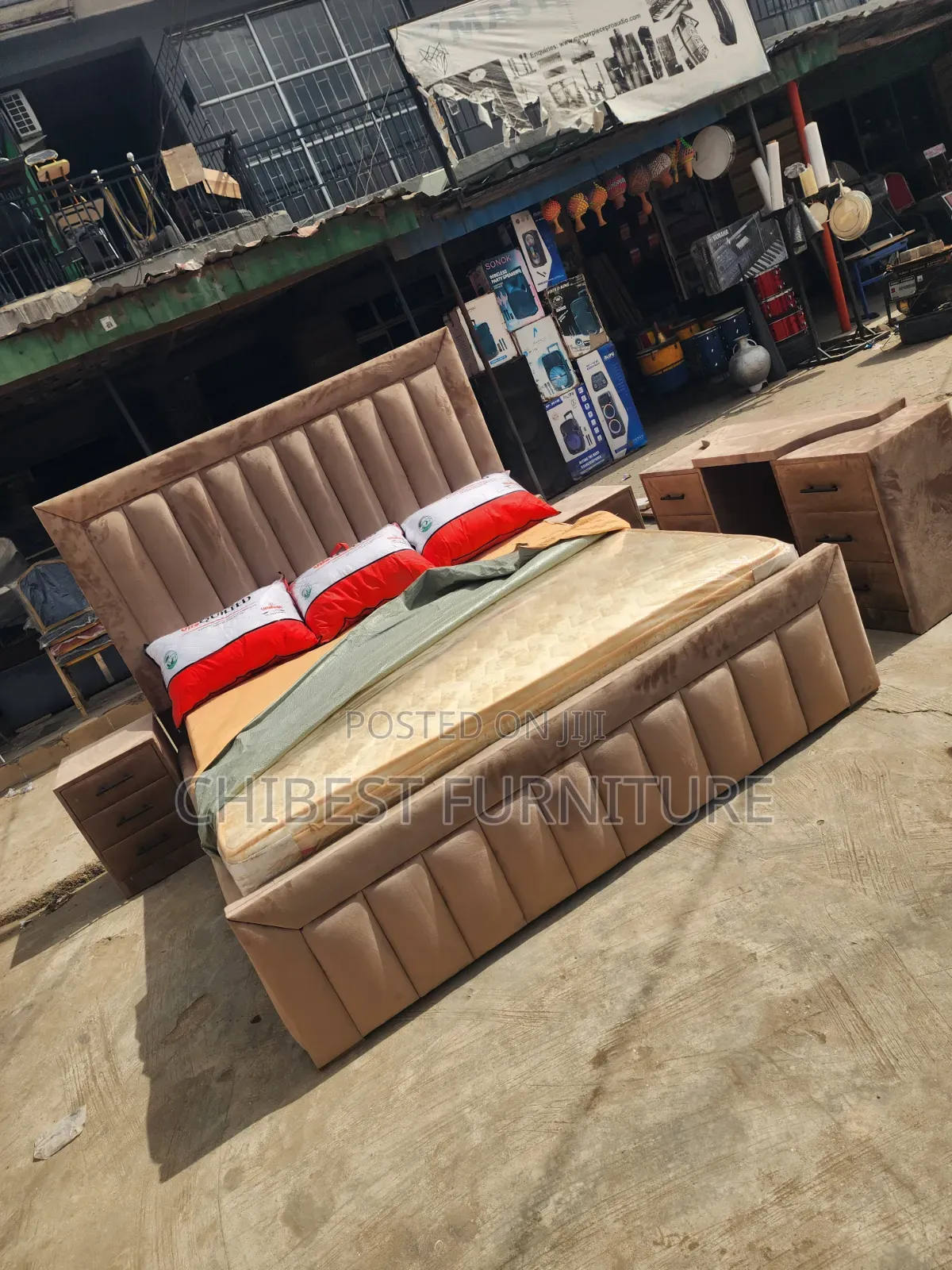 5ft Tall 6by6 Bed Frame With Dresser and Cupboards
