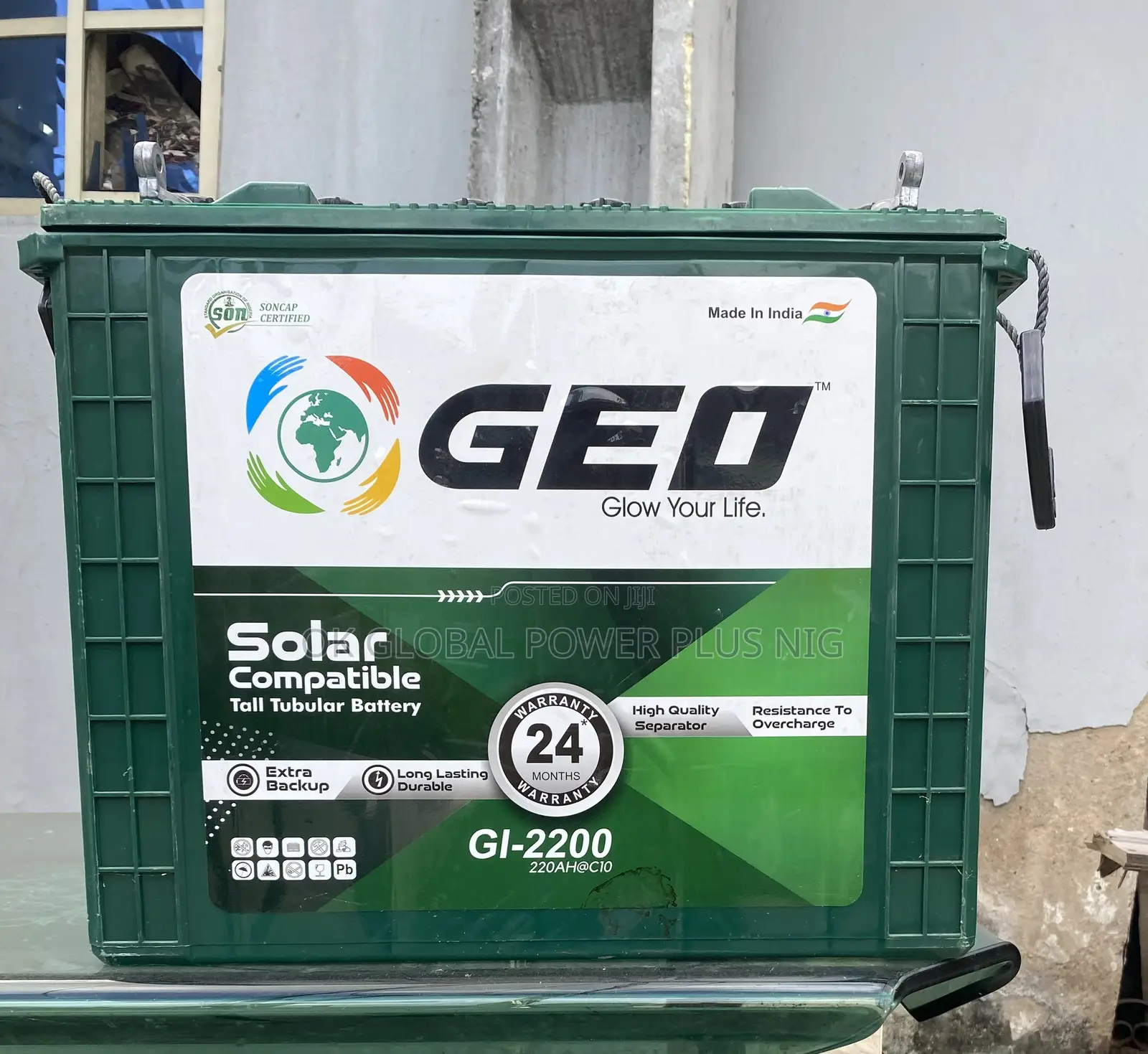 Geo 220ah Tall Tubular Battery