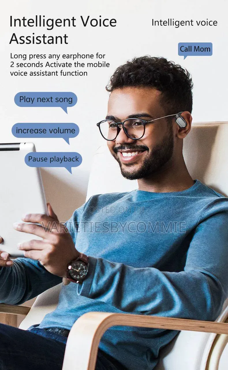 As-06 Smart Touch Bluetooth Earbud/Ear-Clip