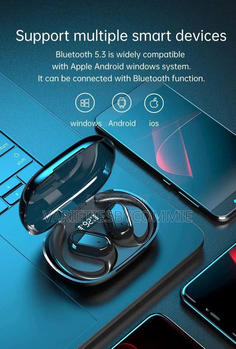 As-06 Smart Touch Bluetooth Earbud/Ear-Clip