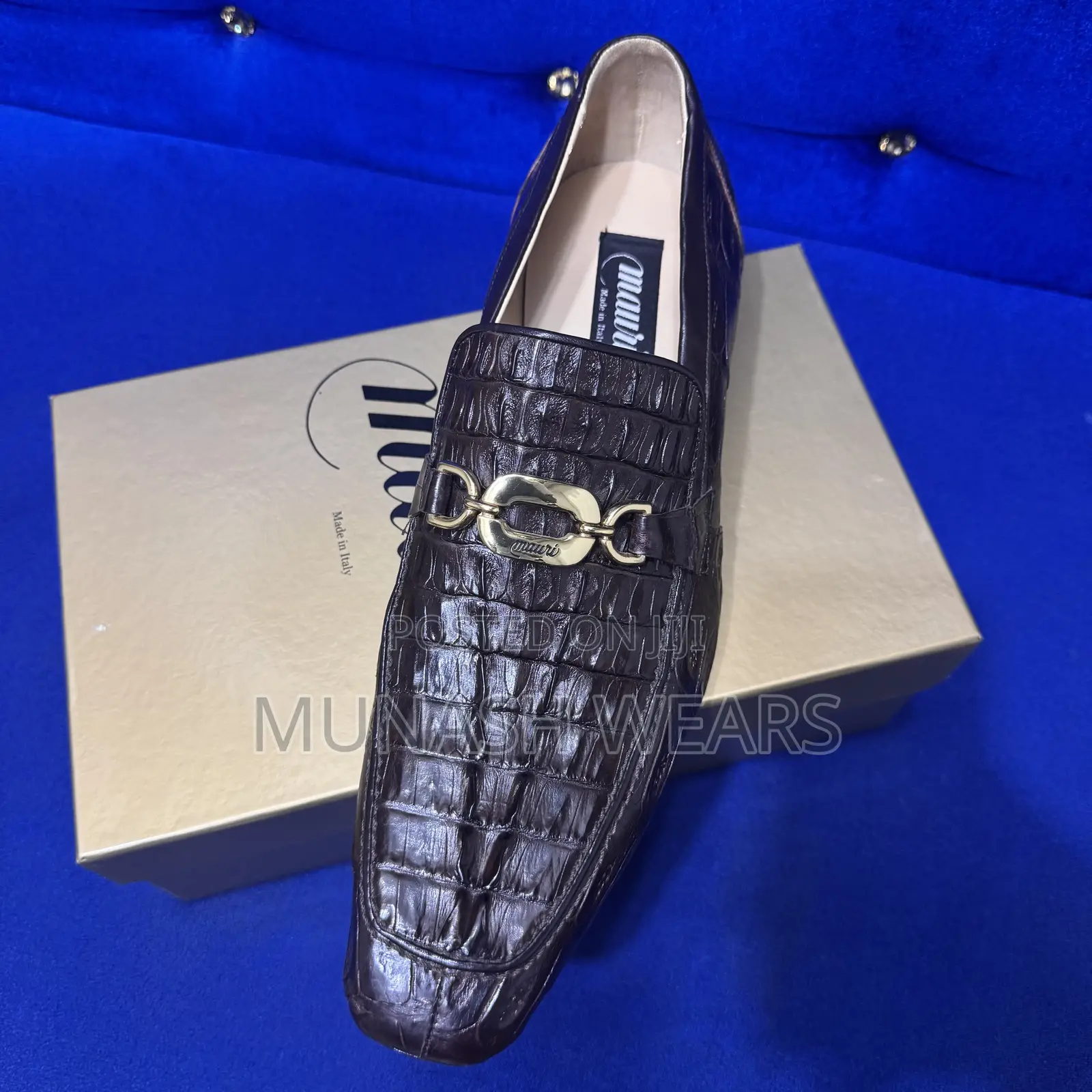 Italian Leather Mauri Shoes for Royal Men