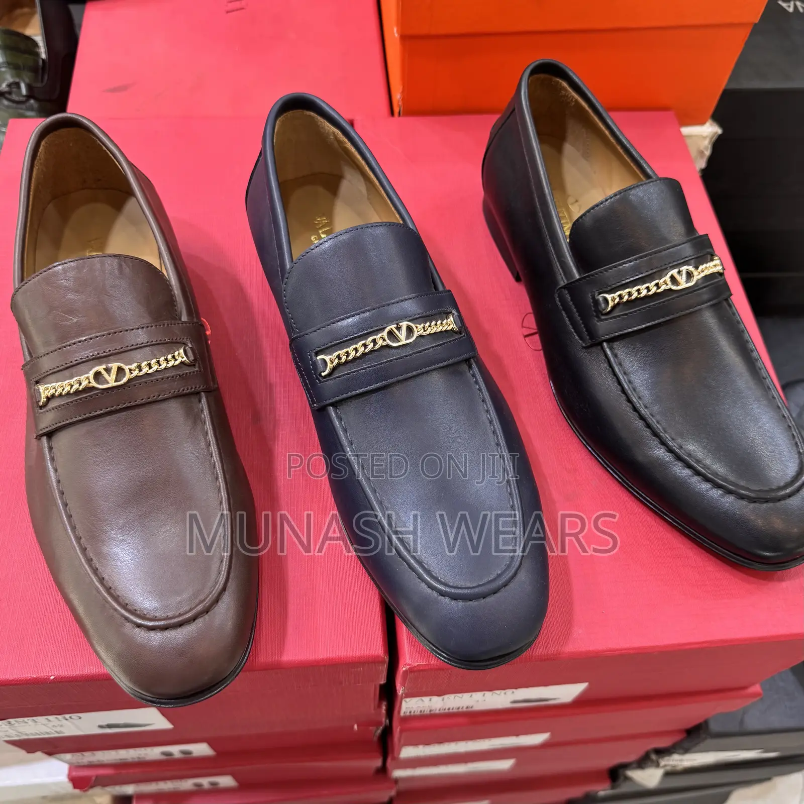 Valentino Italian Leather Shoes 40-46