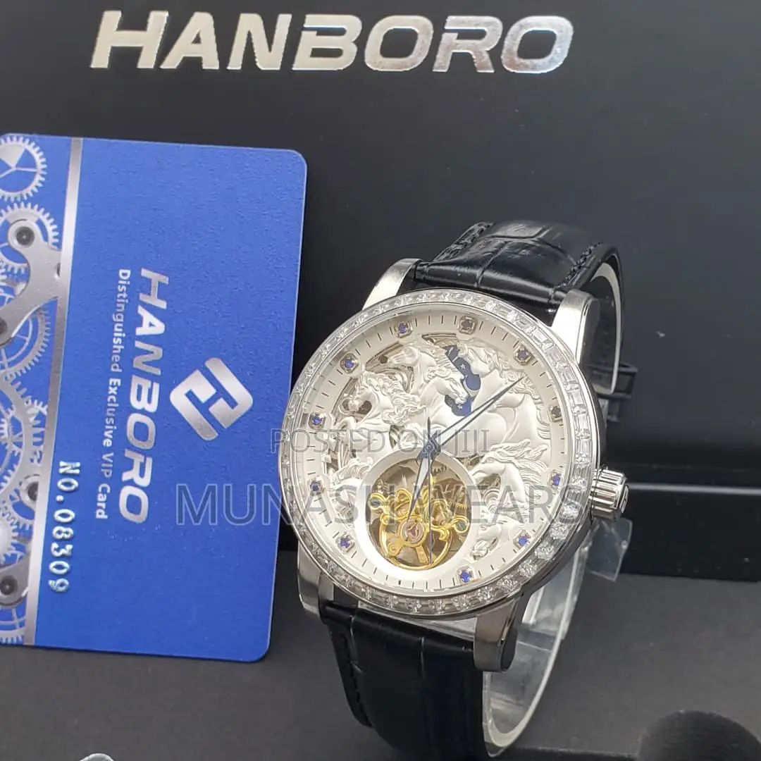 Luxury Handboro Original Leather X Chronograph Wristwatch