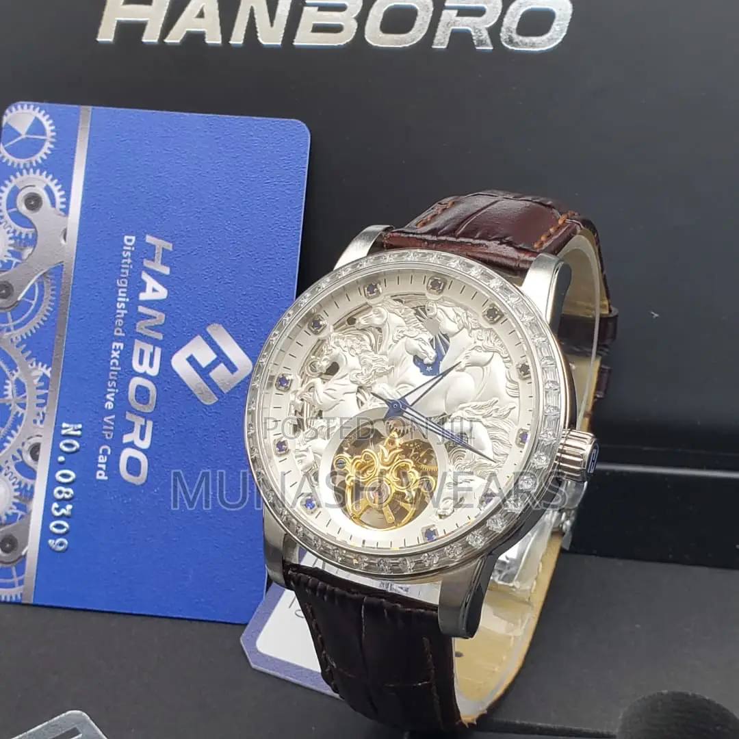 Luxury Handboro Original Leather X Chronograph Wristwatch