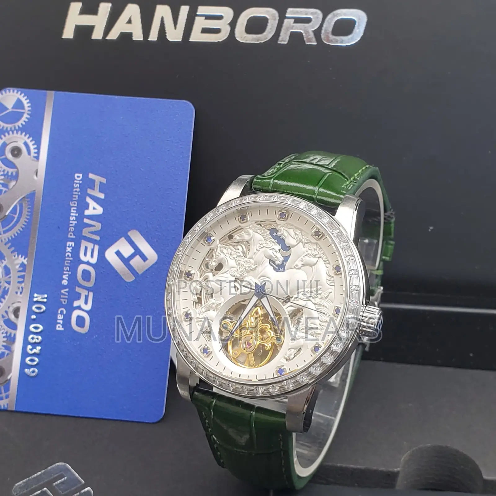 Luxury Handboro Original Leather X Chronograph Wristwatch