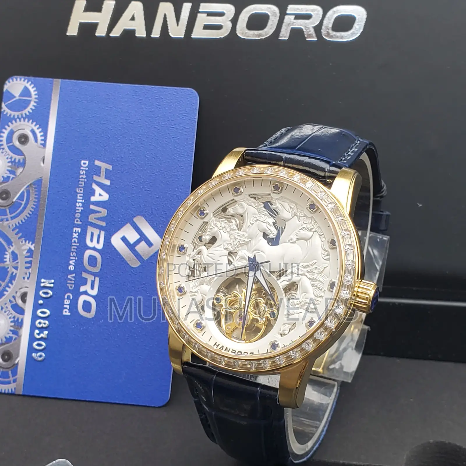 Luxury Handboro Original Leather X Chronograph Wristwatch