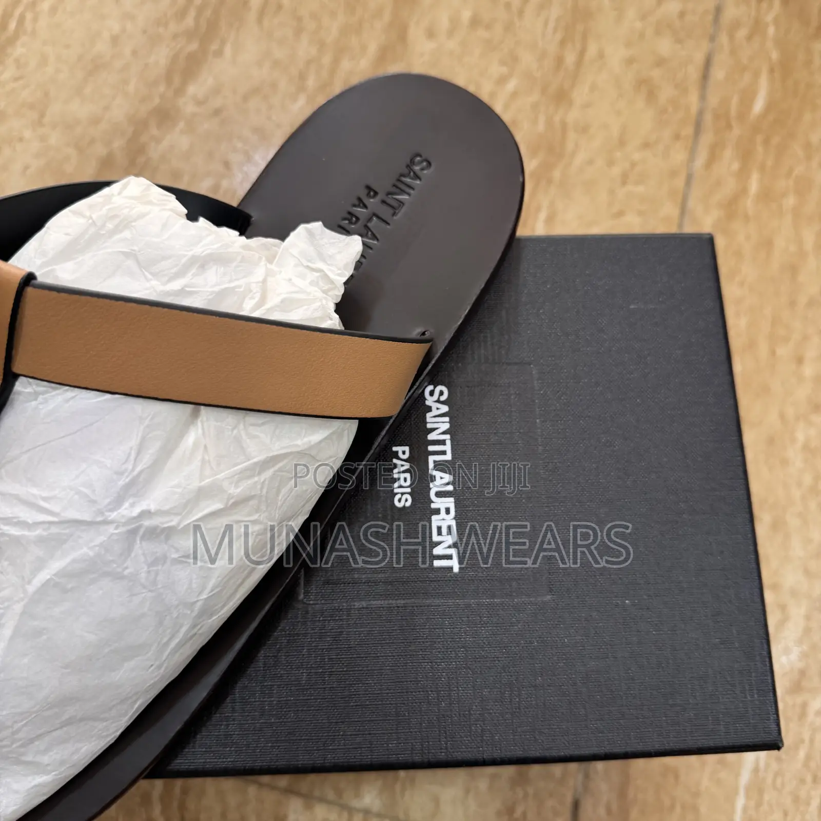 Italian Ysl Brown Slipers 40-48