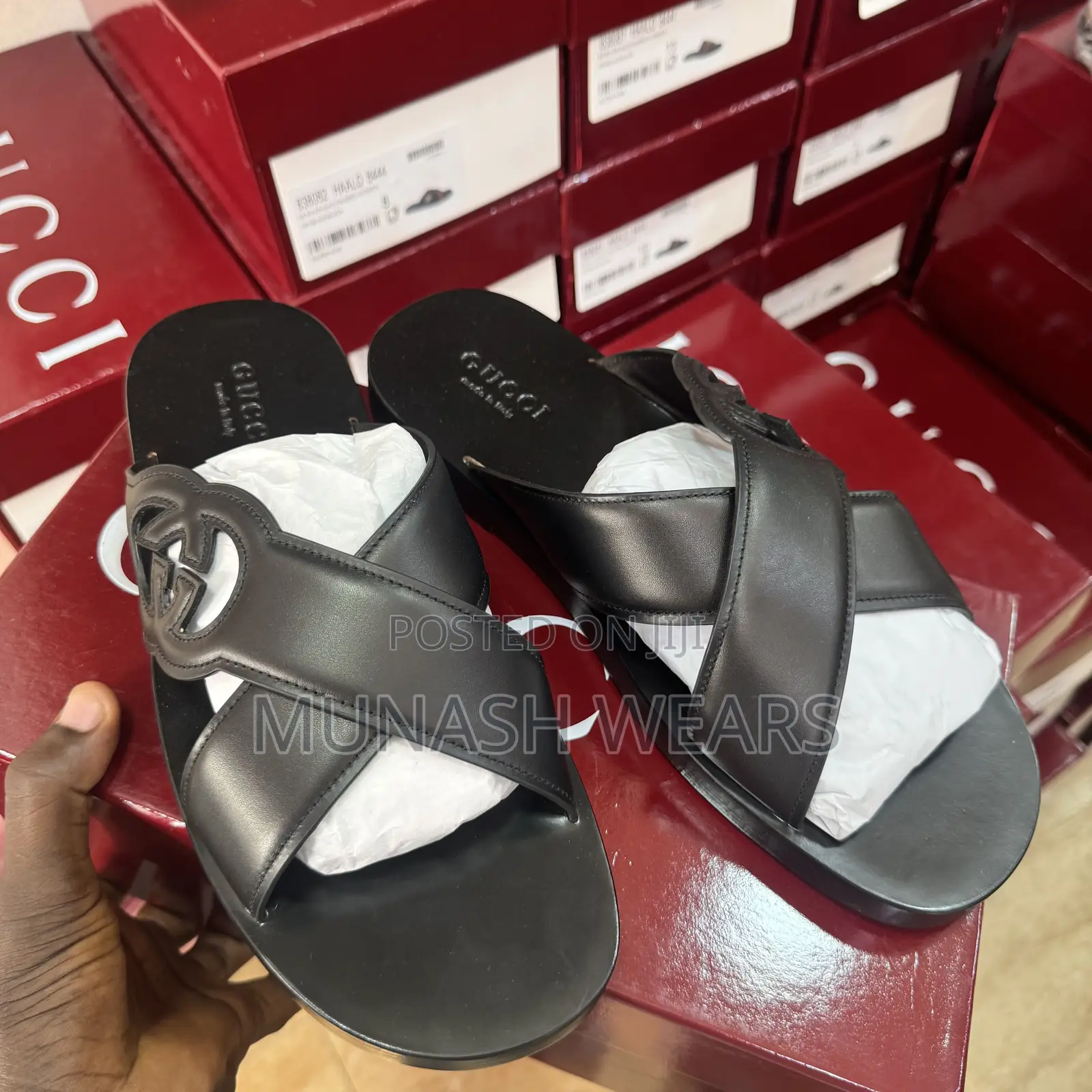 Original Skin Leather Gucci Skull Slipers Available in 3 Colors