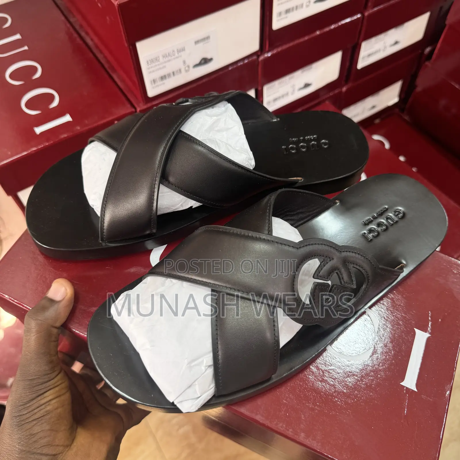 Original Skin Leather Gucci Skull Slipers Available in 3 Colors