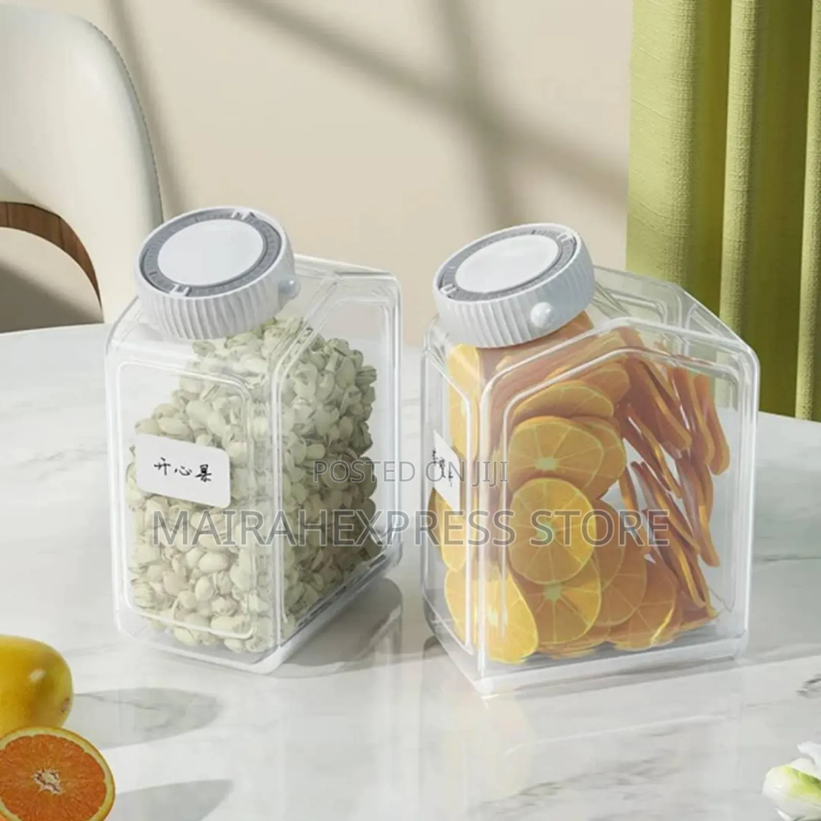 2pcs 3l/2l Airtight Storage Kitchen Carnister