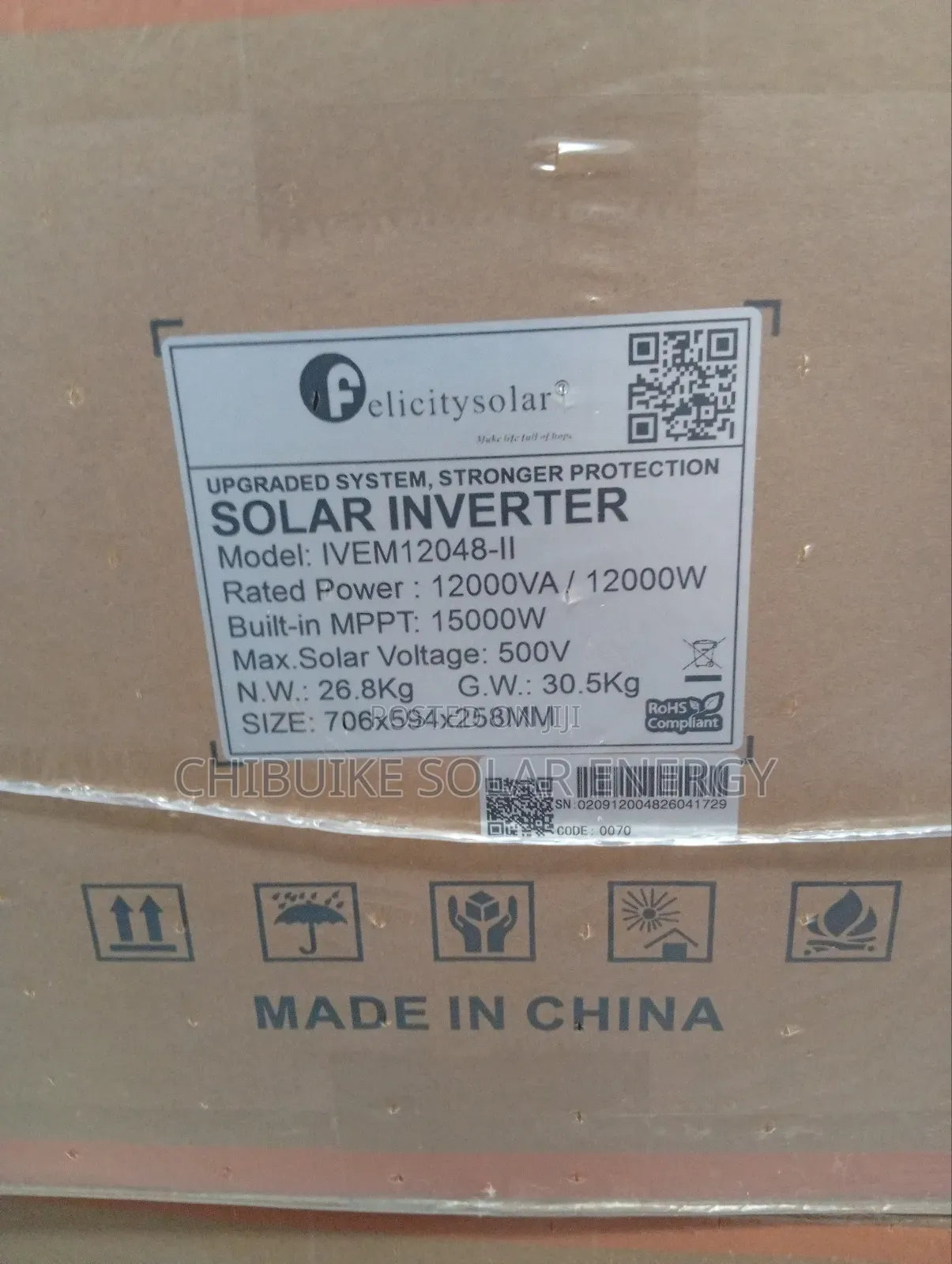Felicity 12kva Solar Inverter Hybrid 48