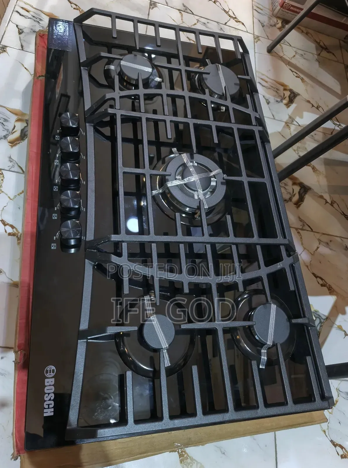 Original Bosch Inbuilt Cabinet 5 Burners Blueflame Gas Cooker Hob 90cm