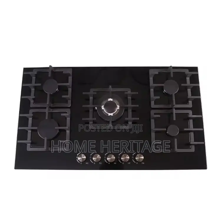 5 Burner Glass Top Gas Cooker