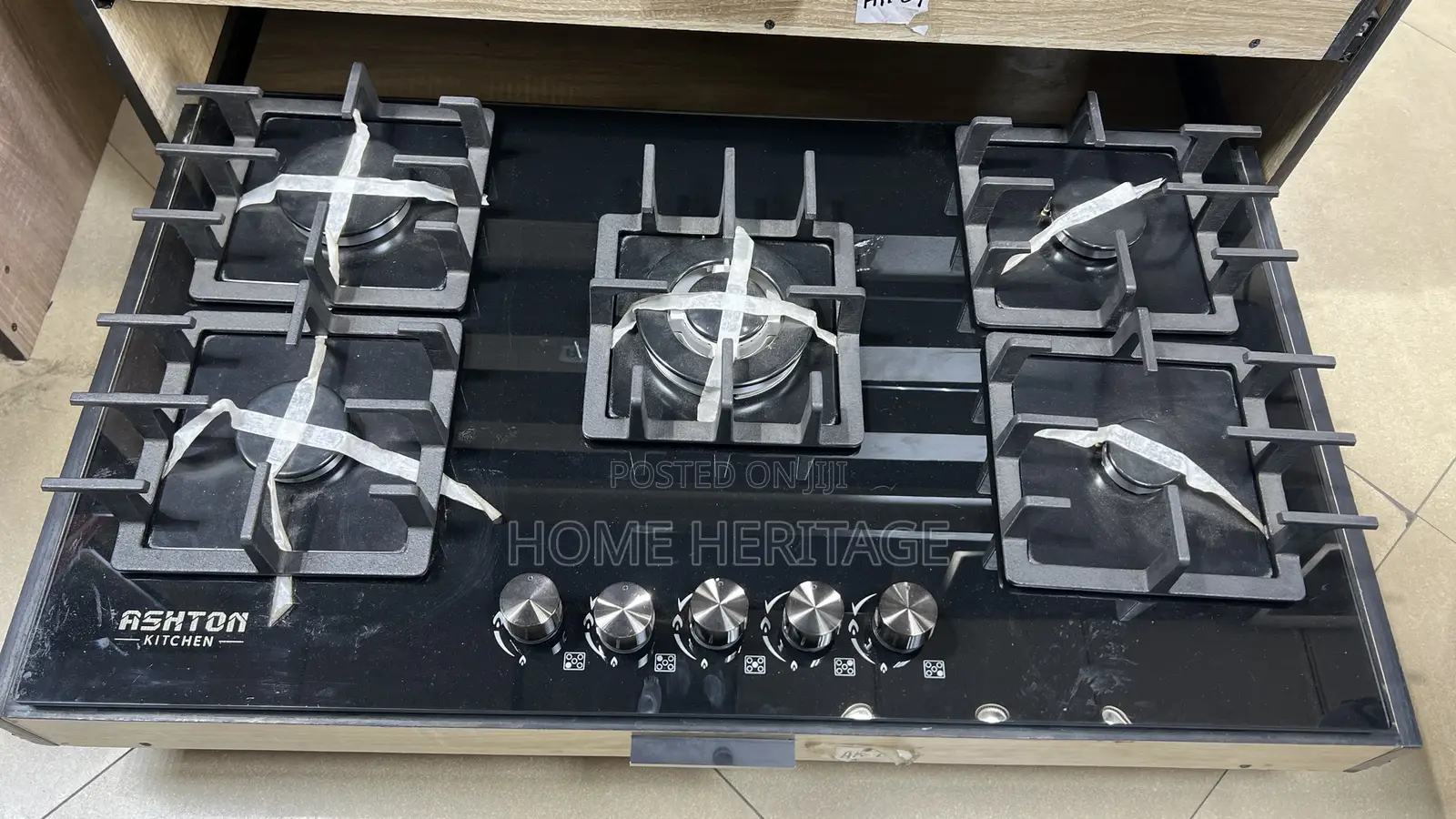 5 Burner Glass Top Gas Cooker