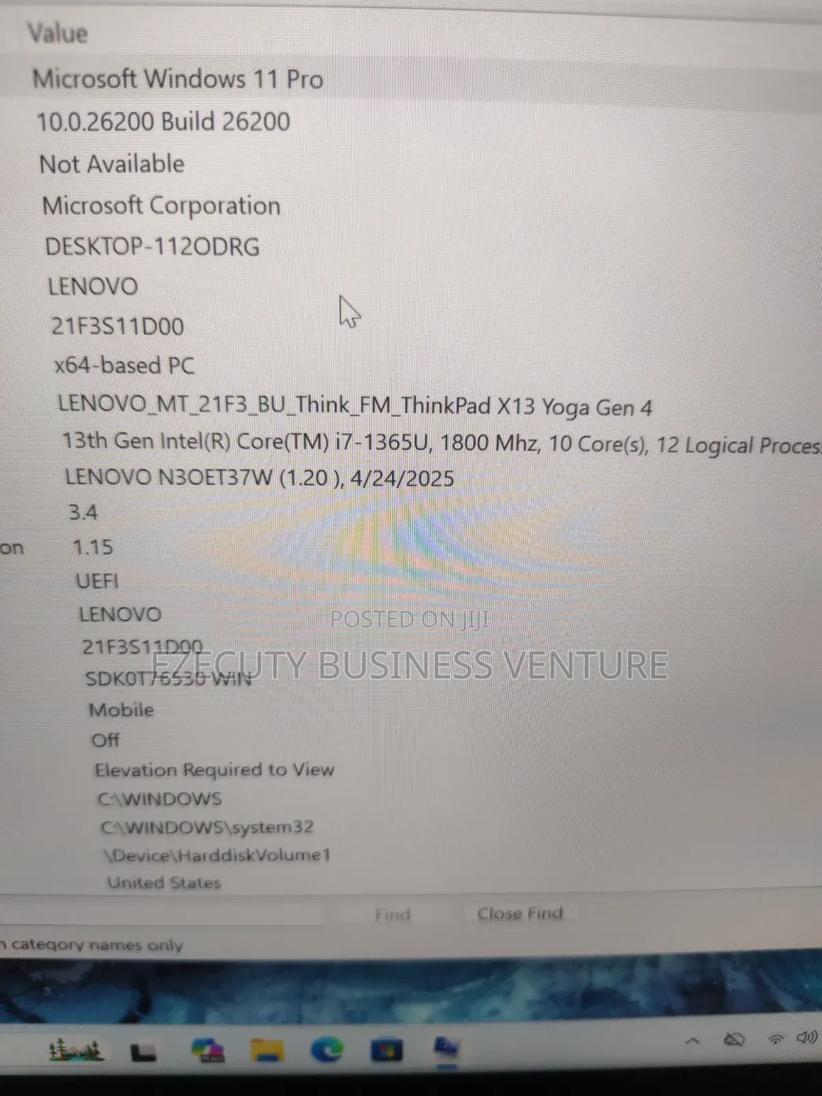 Laptop Lenovo ThinkPad X13 Gen 4 16GB Intel Core i7 SSD 512GB