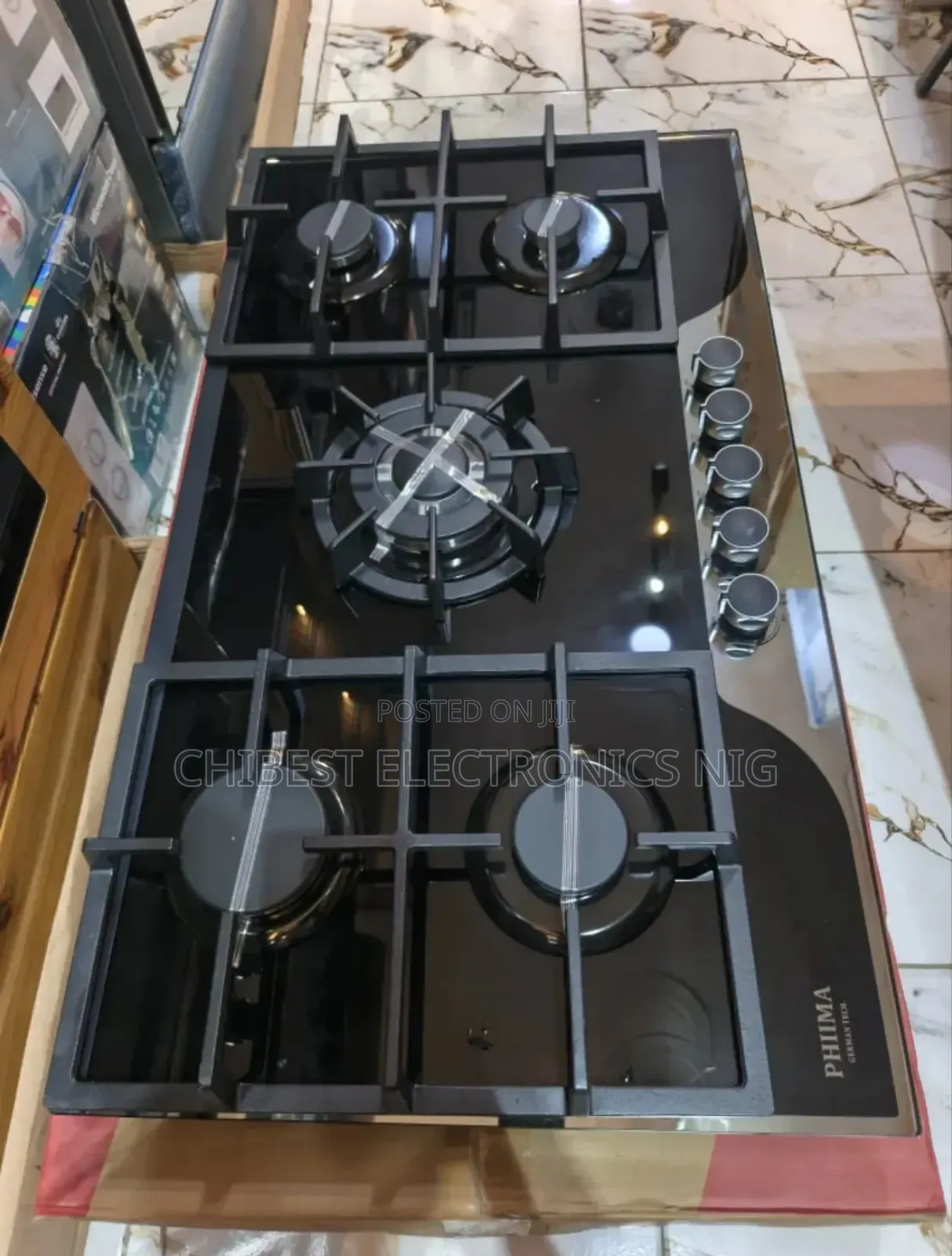 Original Phiima Built-in High Quality 5 Burners Gas Cooker Hob 90cm