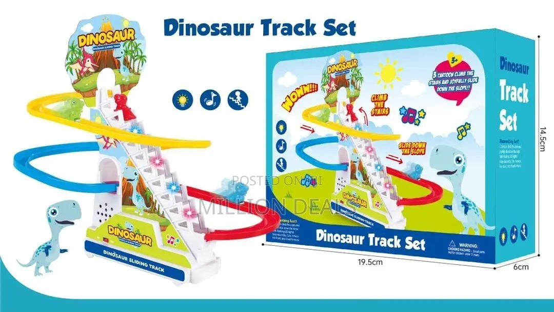 Dinosaur Sliding Toys Electric Climbing Tracks Slide Toy Ages 3+