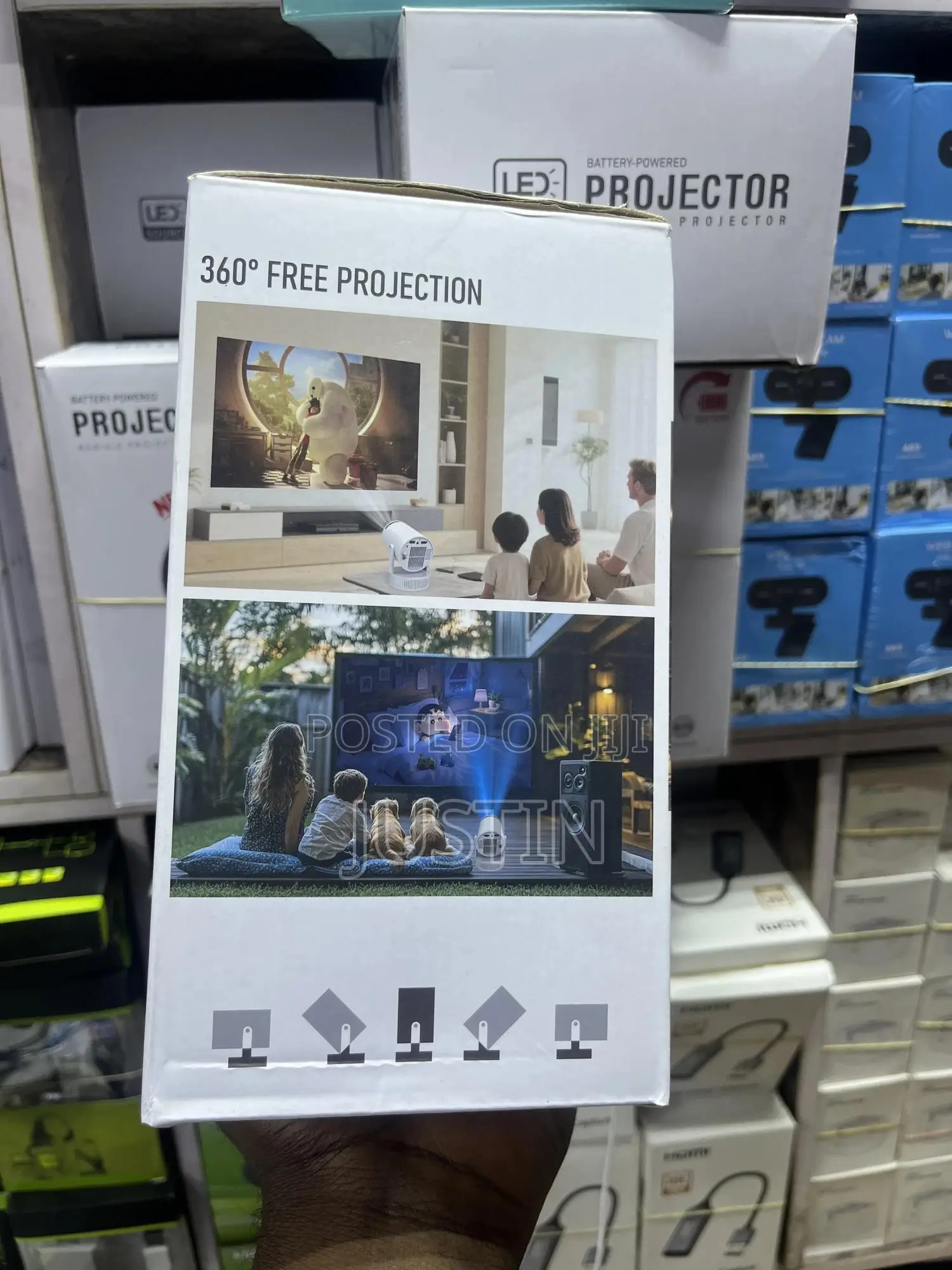 Rechargeable Android Projector – Cinema Anywhere!