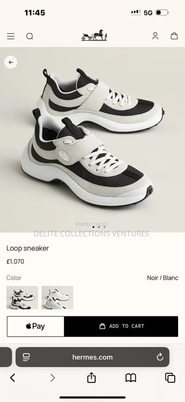 *Original Hermes Paris Loop Sneakers Available in Store 40 —— 47